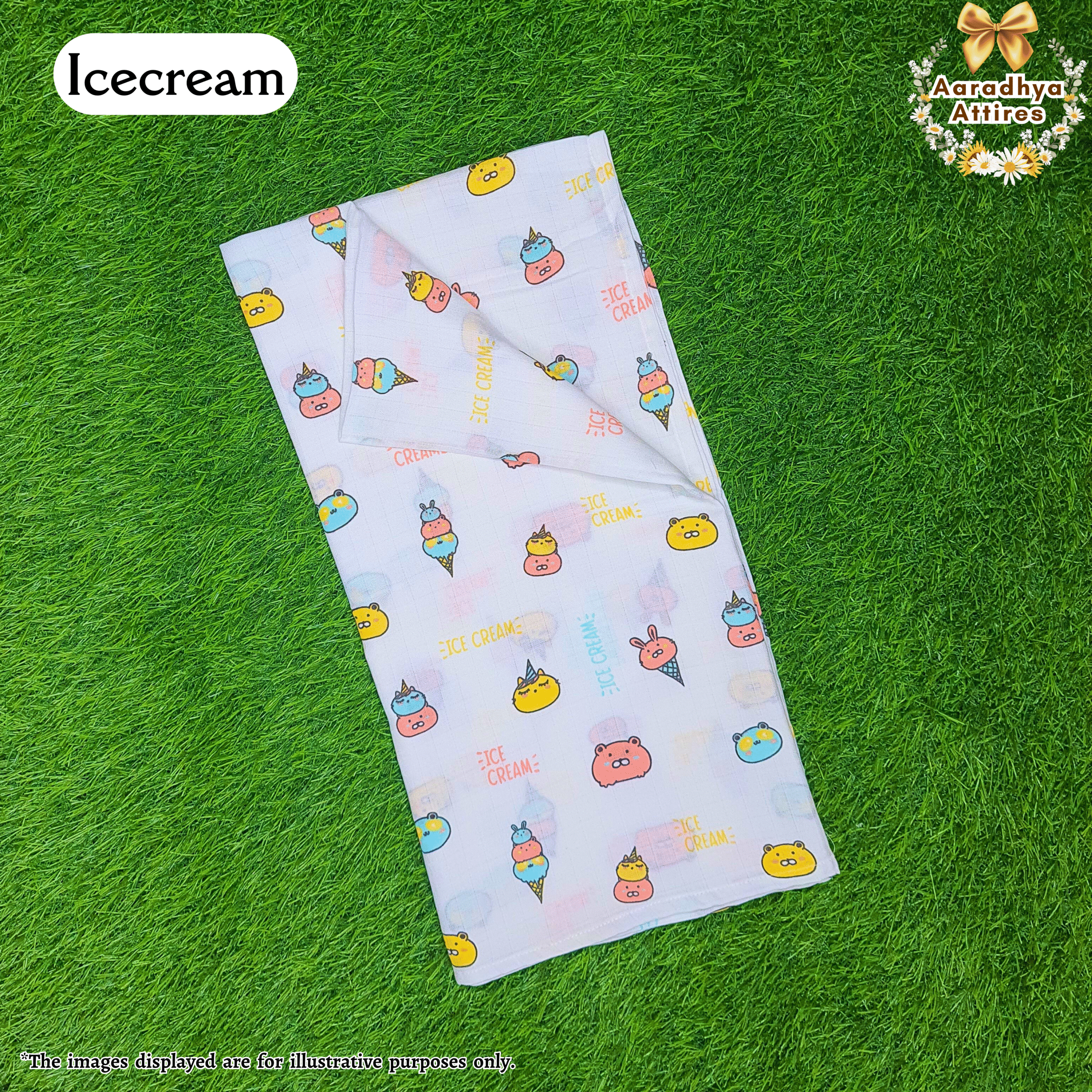 Swaddle - Icecream Stack- 100cm X 100cm