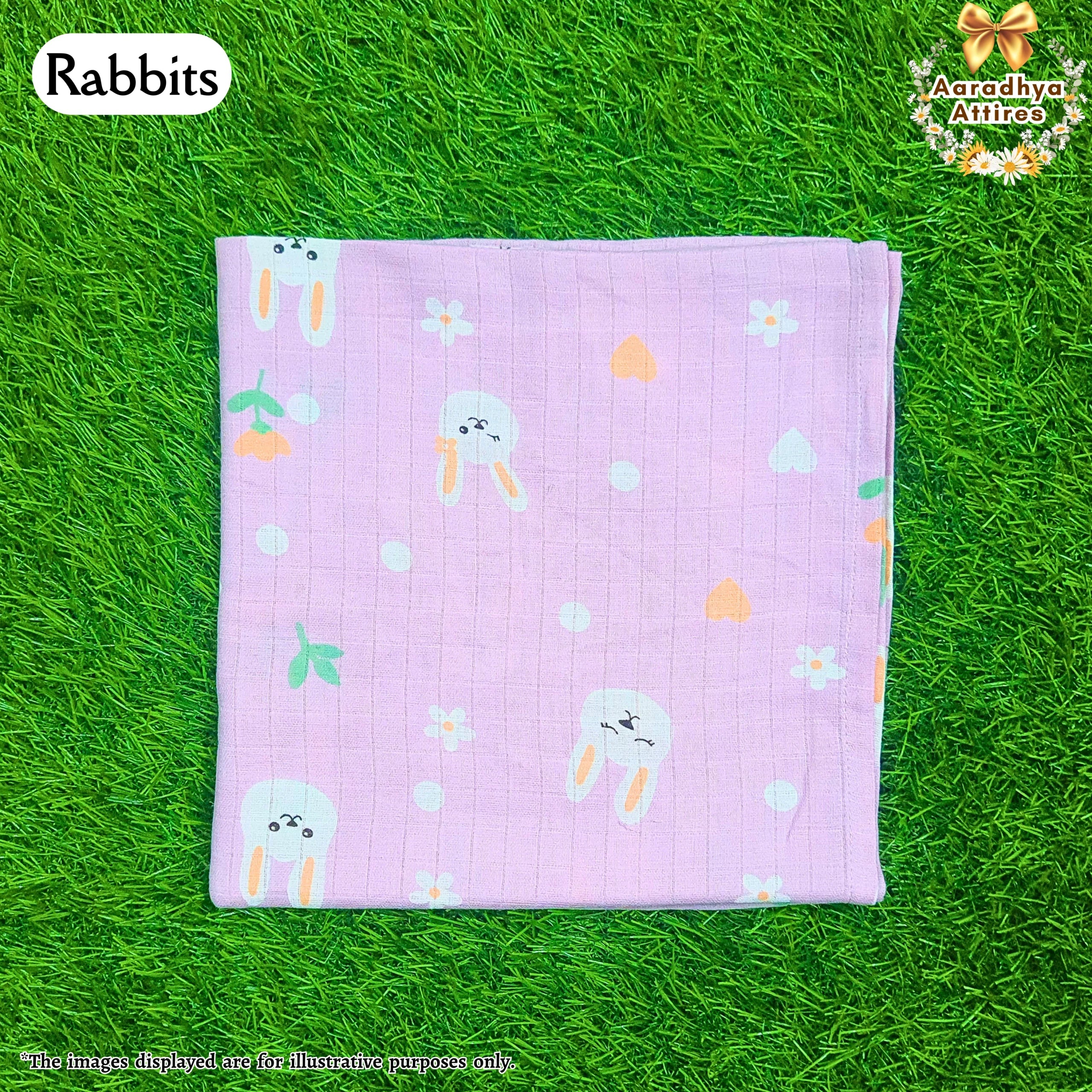 Swaddle - Rabbits - 100cm X 100cm