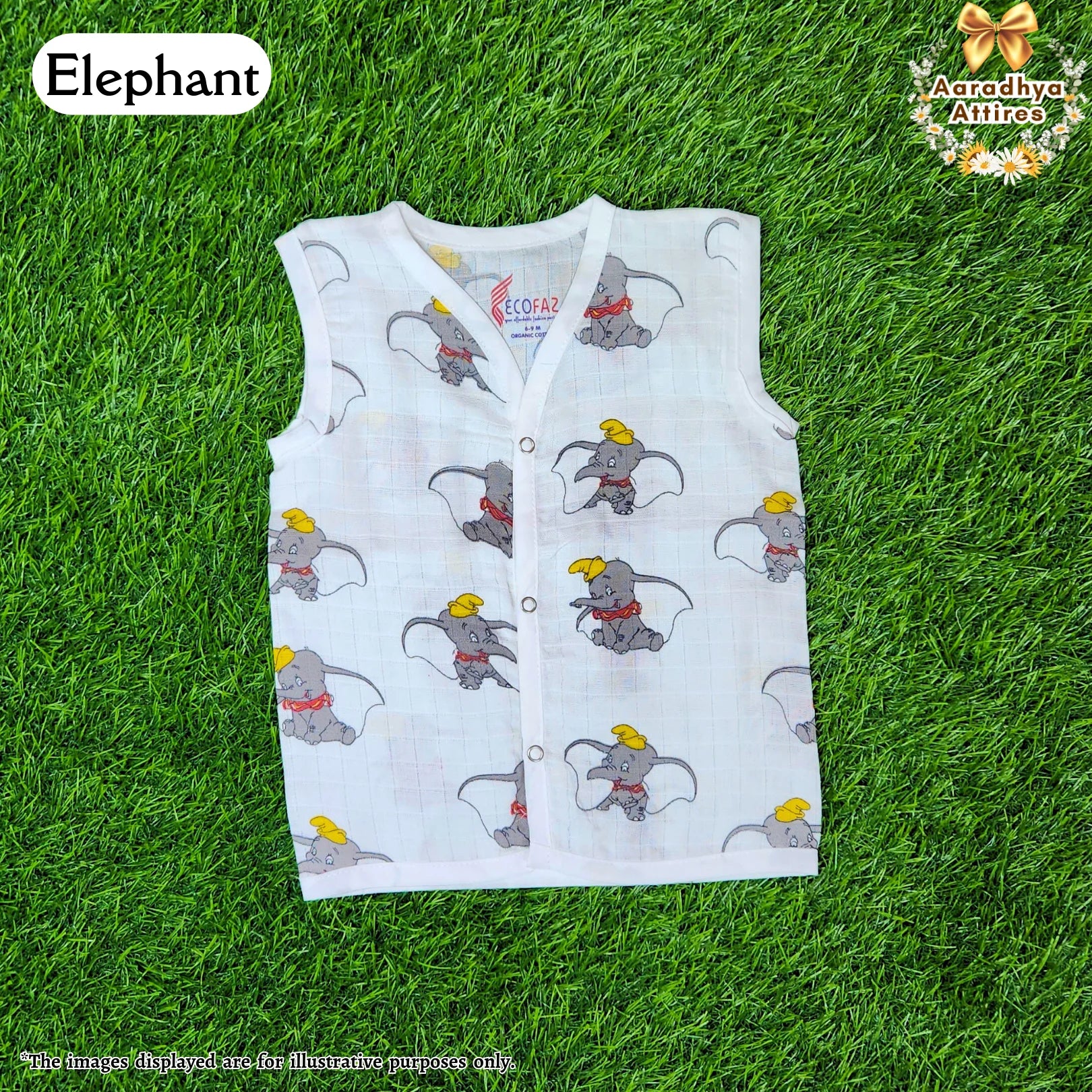 Button Jabla - Elephant - 12-18 Month
