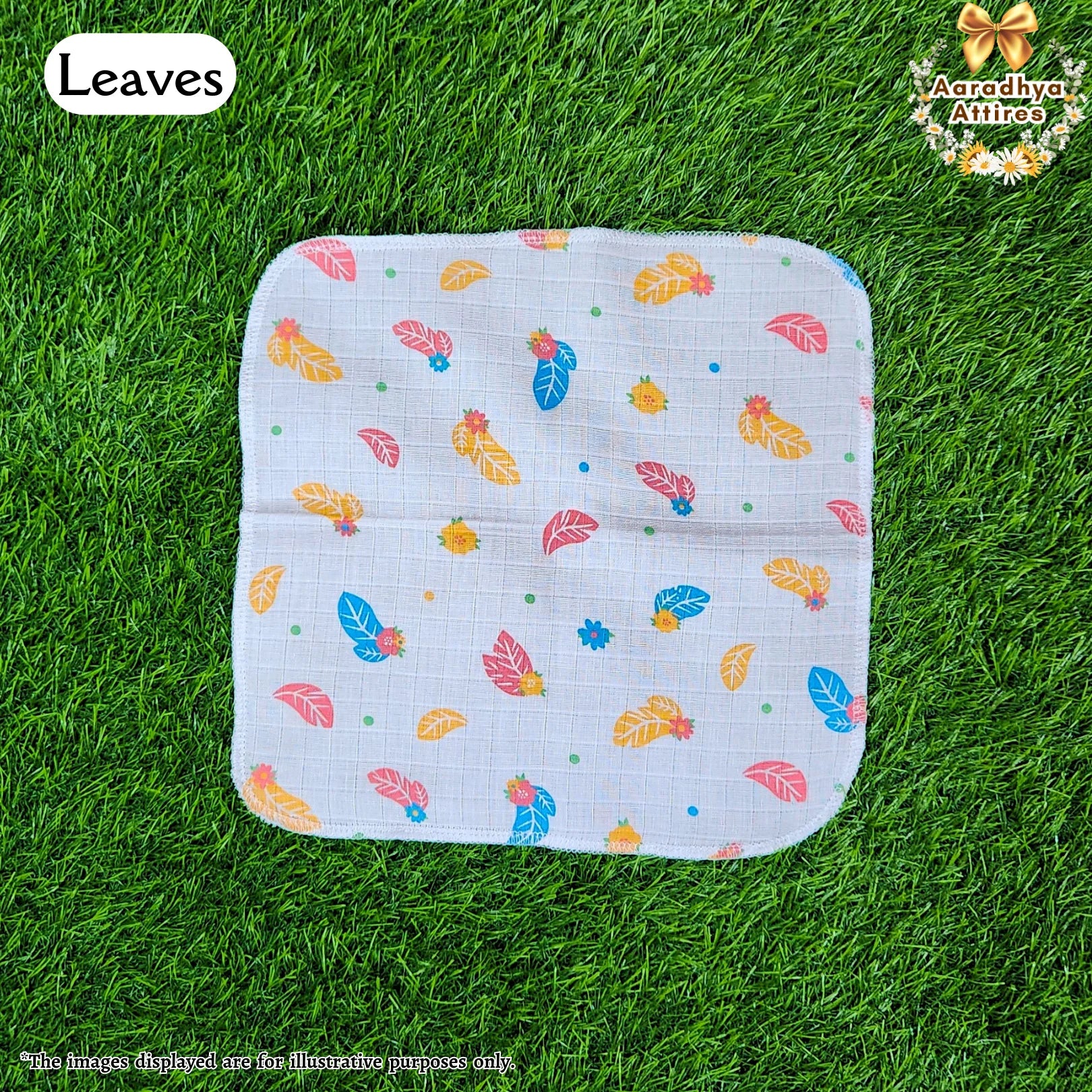 Wash Cloth - Leaves - 30cm X 30cm