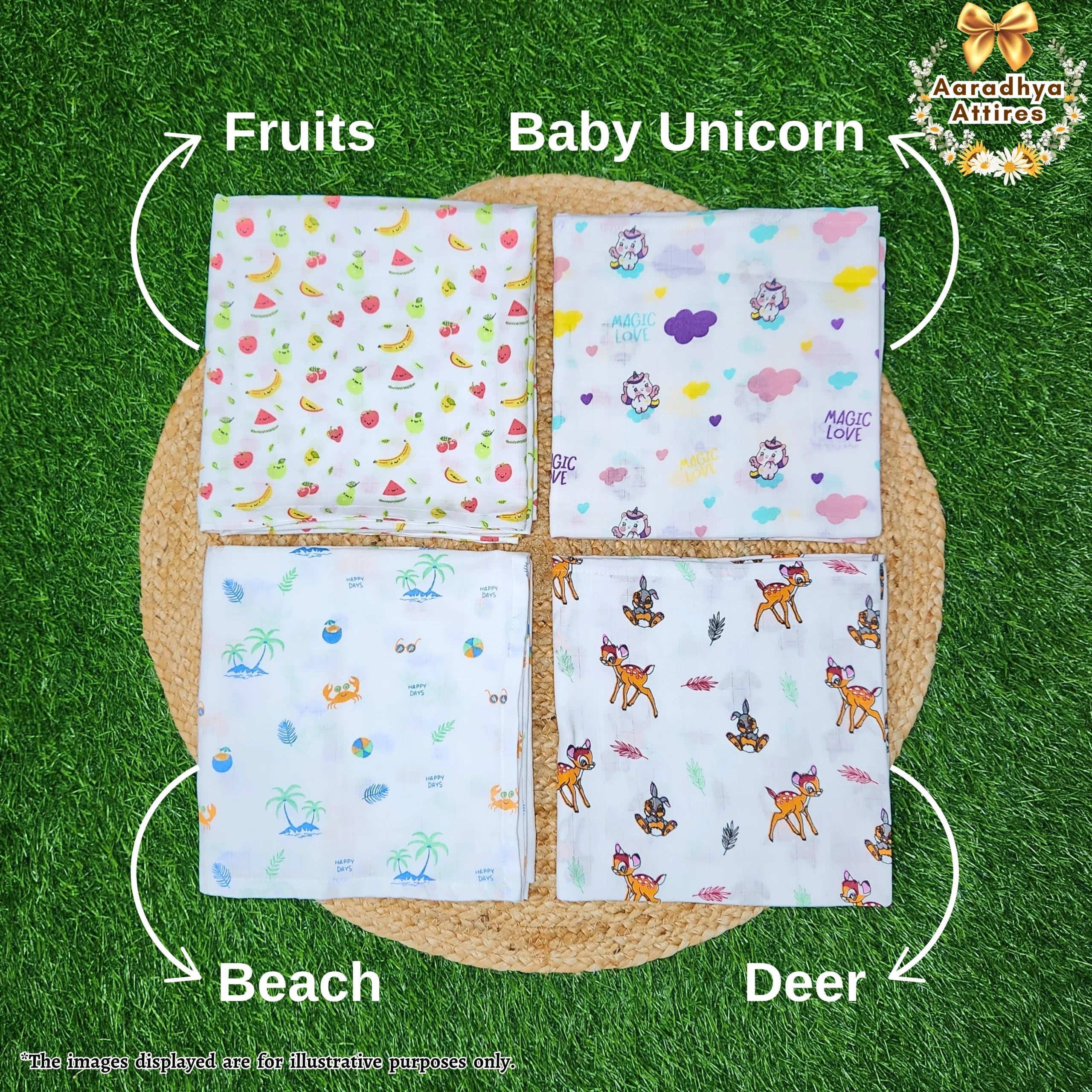 Swaddle - Icecream Stack- 100cm X 100cm