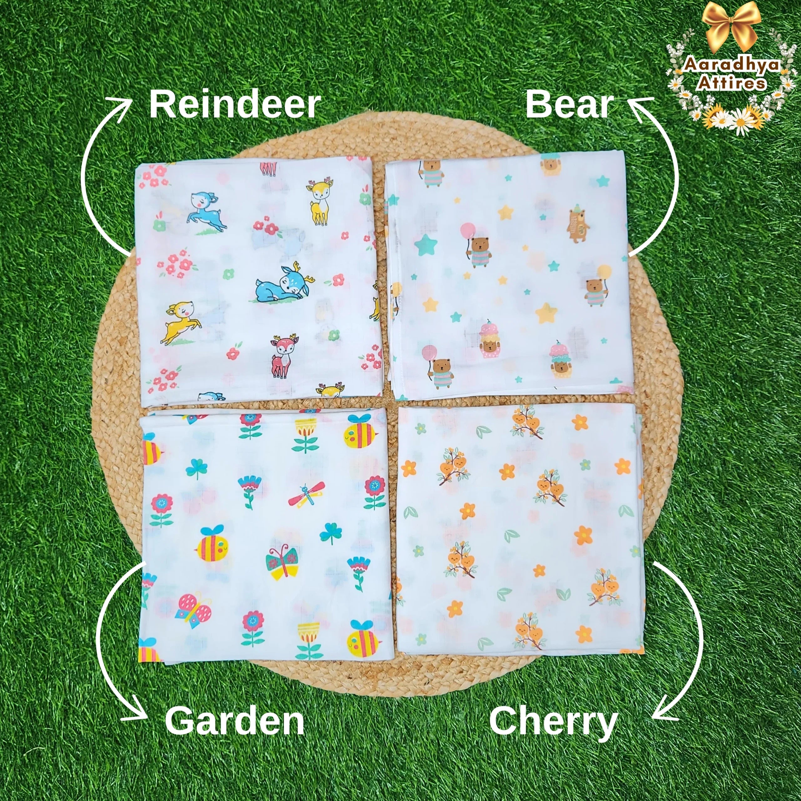 Swaddle - Icecream Stack- 100cm X 100cm