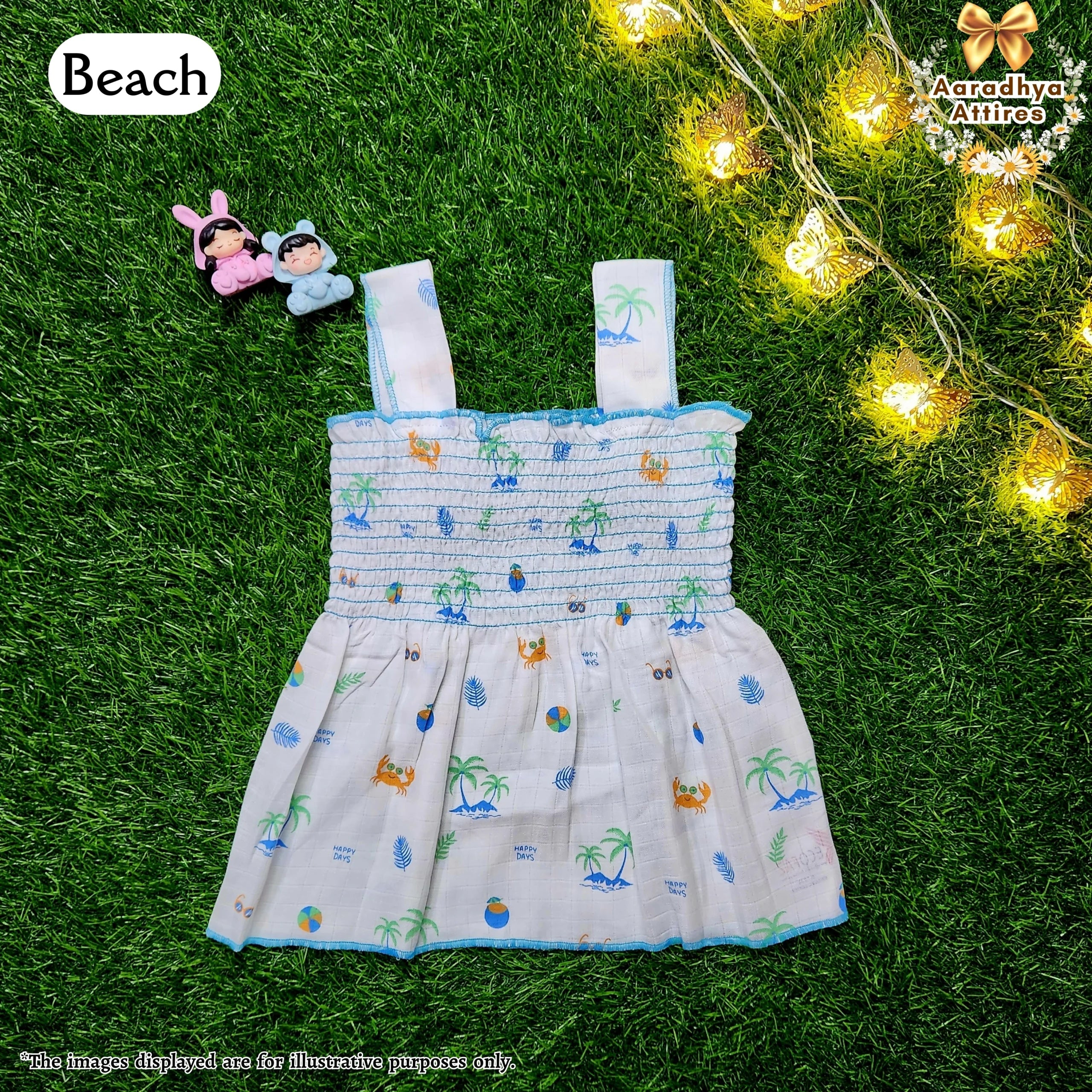 Snuggy Frocks - Beach - 1-2 Years .