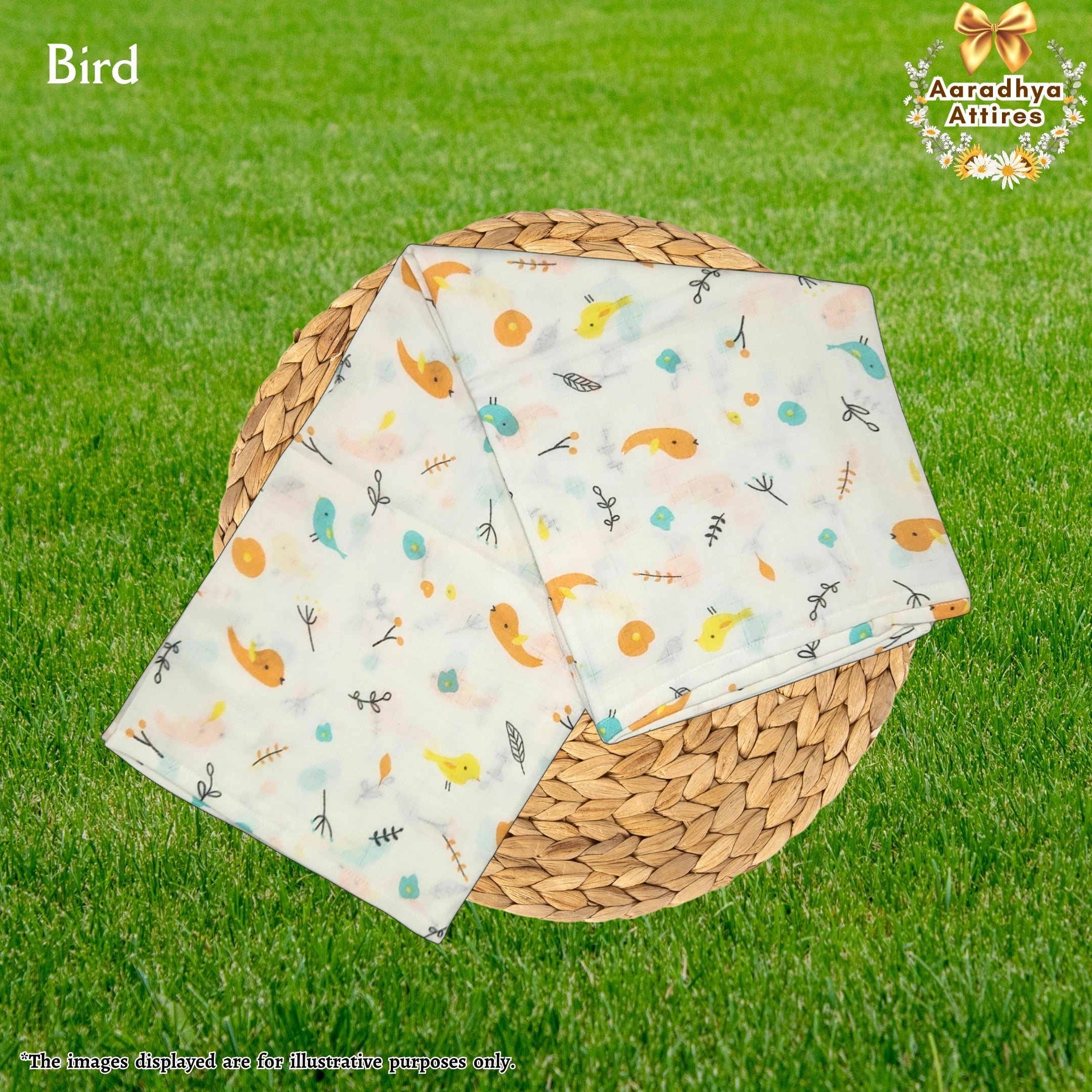 Baby Bath Towel - Bird - 145cm X 70cm
