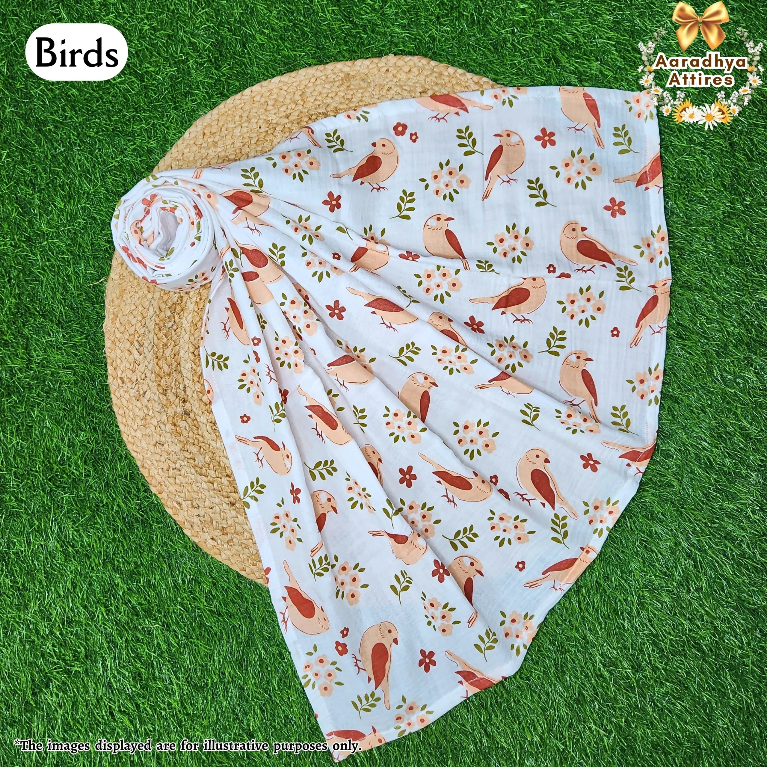 Mom Towel - Birds - 90cm X 110cm