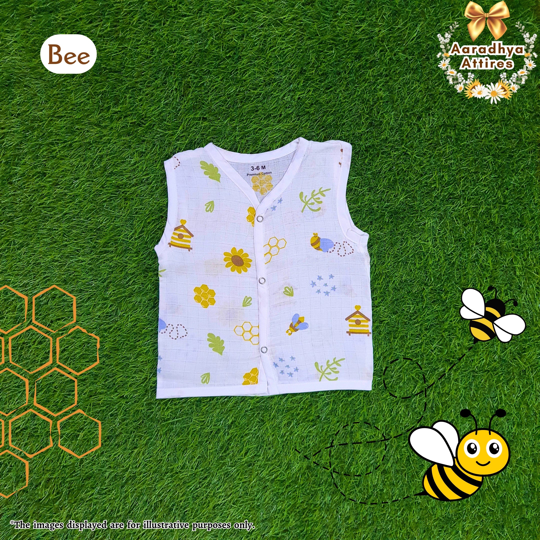 Button Jabla - Bee - 6-9 Month