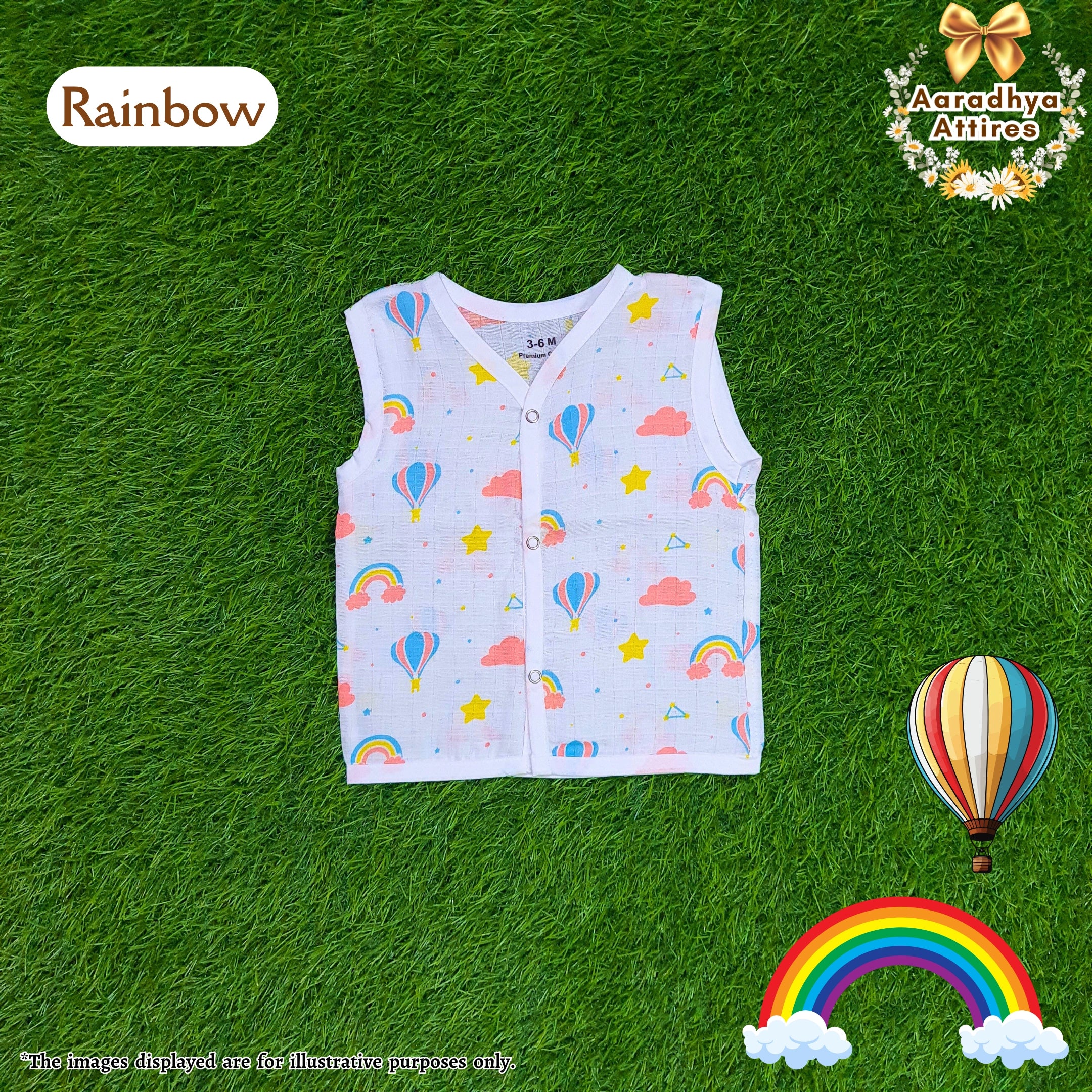 Button Jabla - Rainbow - 3-6 Month