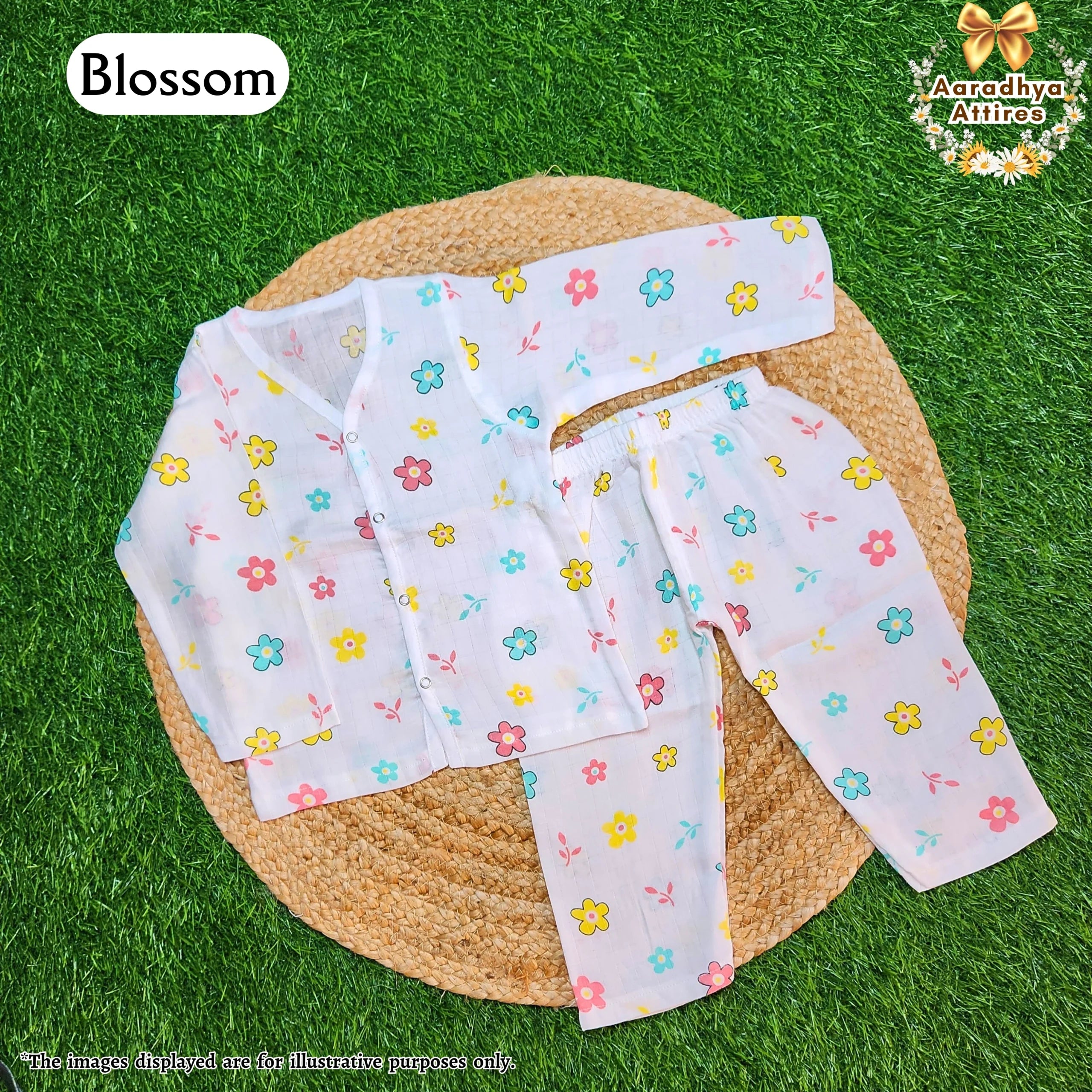 Co-Ord Set Full Sleeve & Pant - Blossom - 12-18 Month
