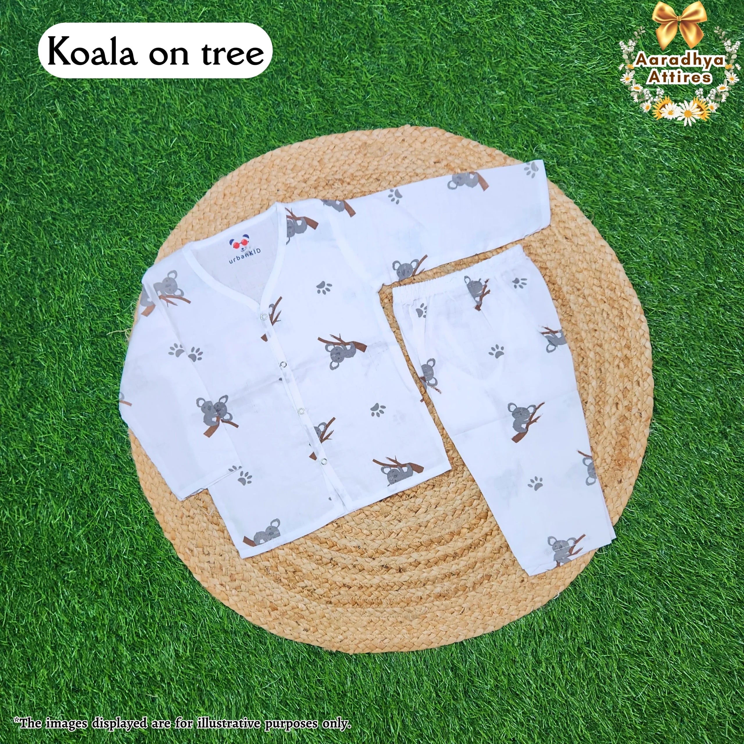 Co-Ord Set Full Sleeve & Pant - Koala On Tree - 6-12 Month