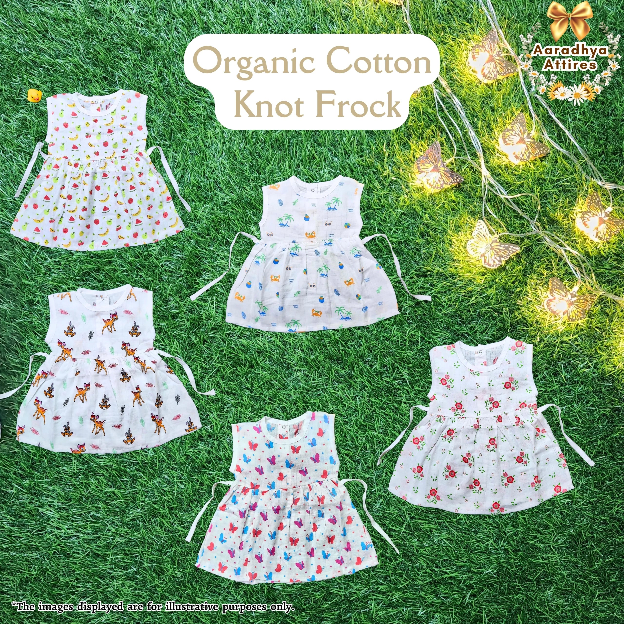 Knot Frock - Tiny Berries - 3-6 Month .