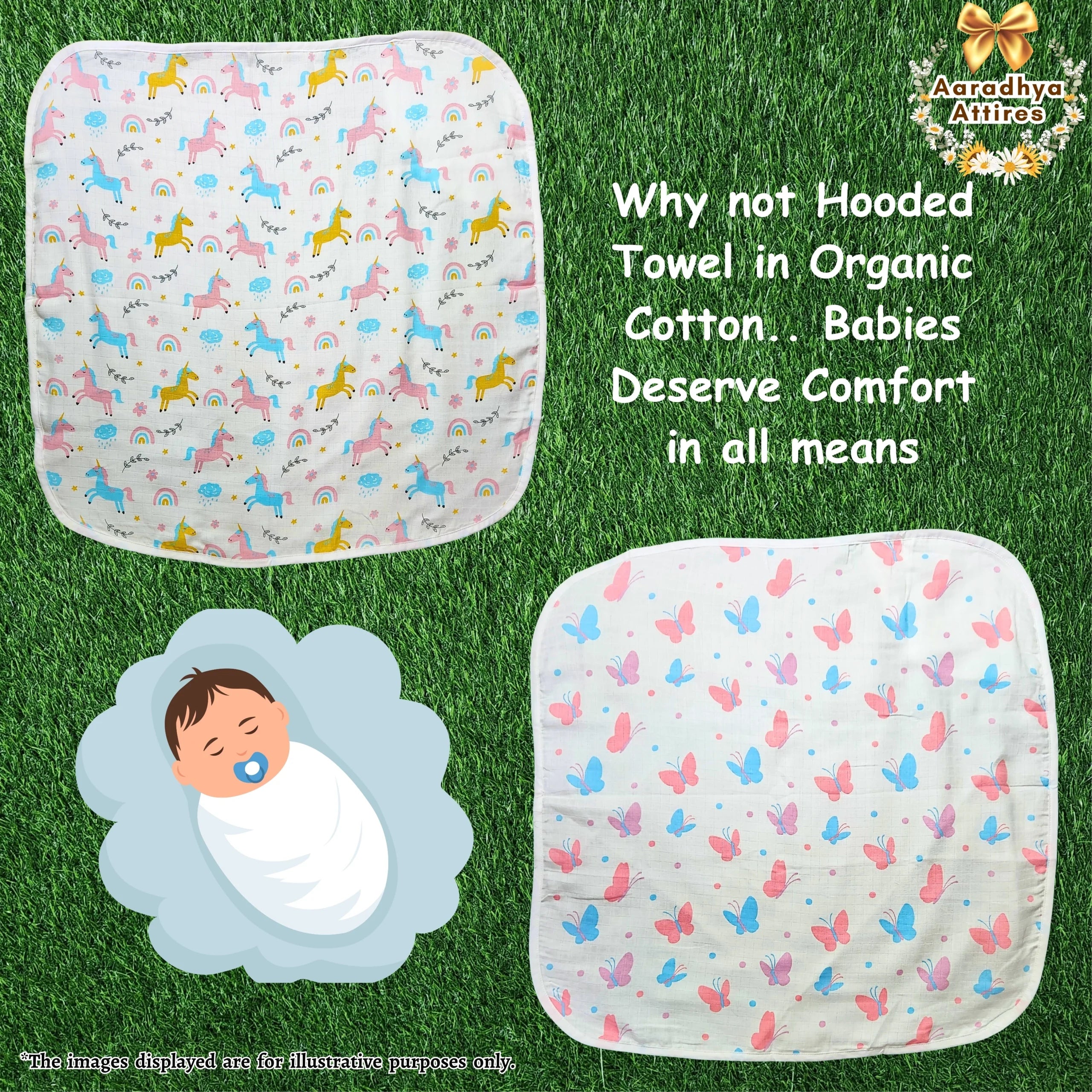 Hooded Towel - Unicorn - 70cm X 70cm