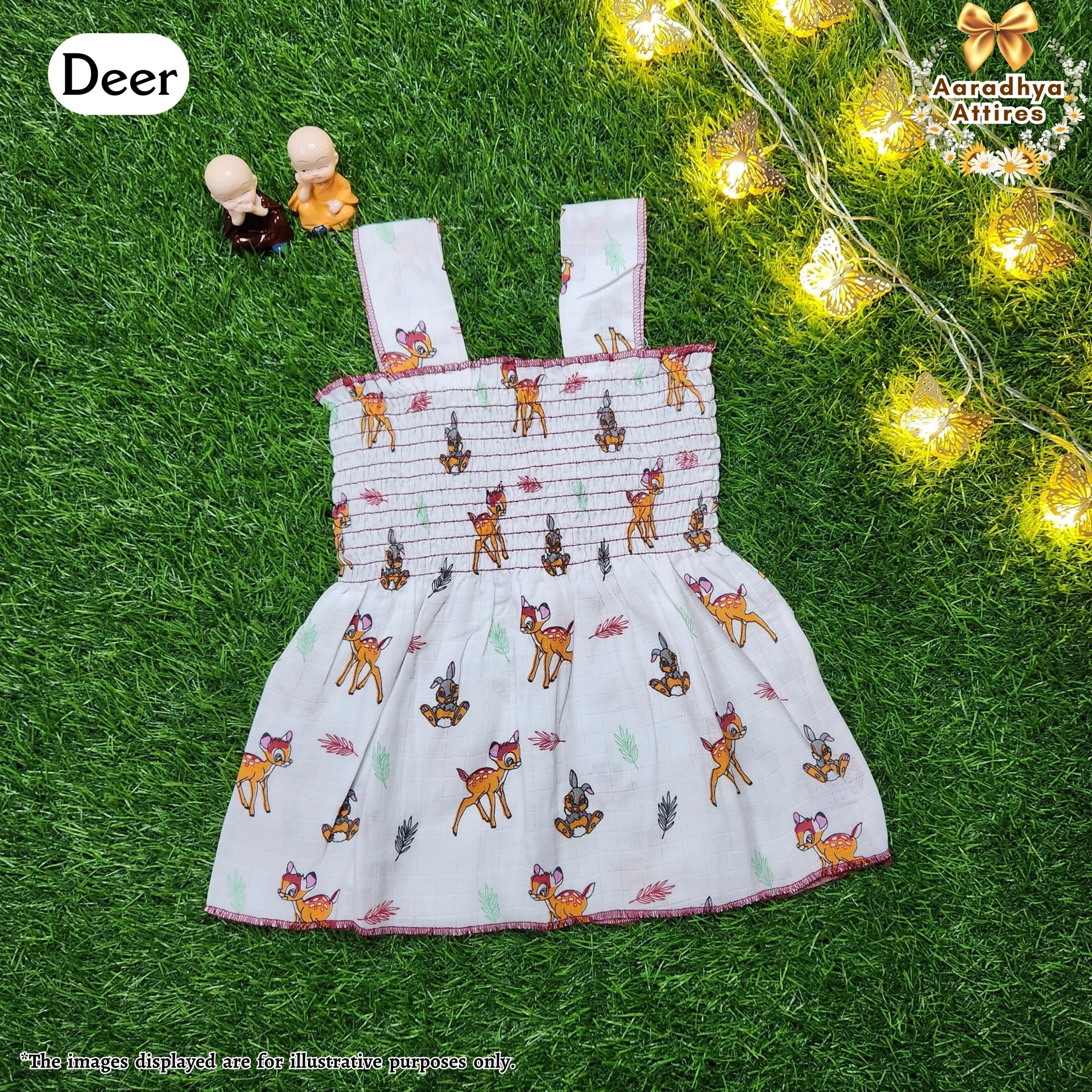 Snuggy Frocks - Deer - 3-6 Month .