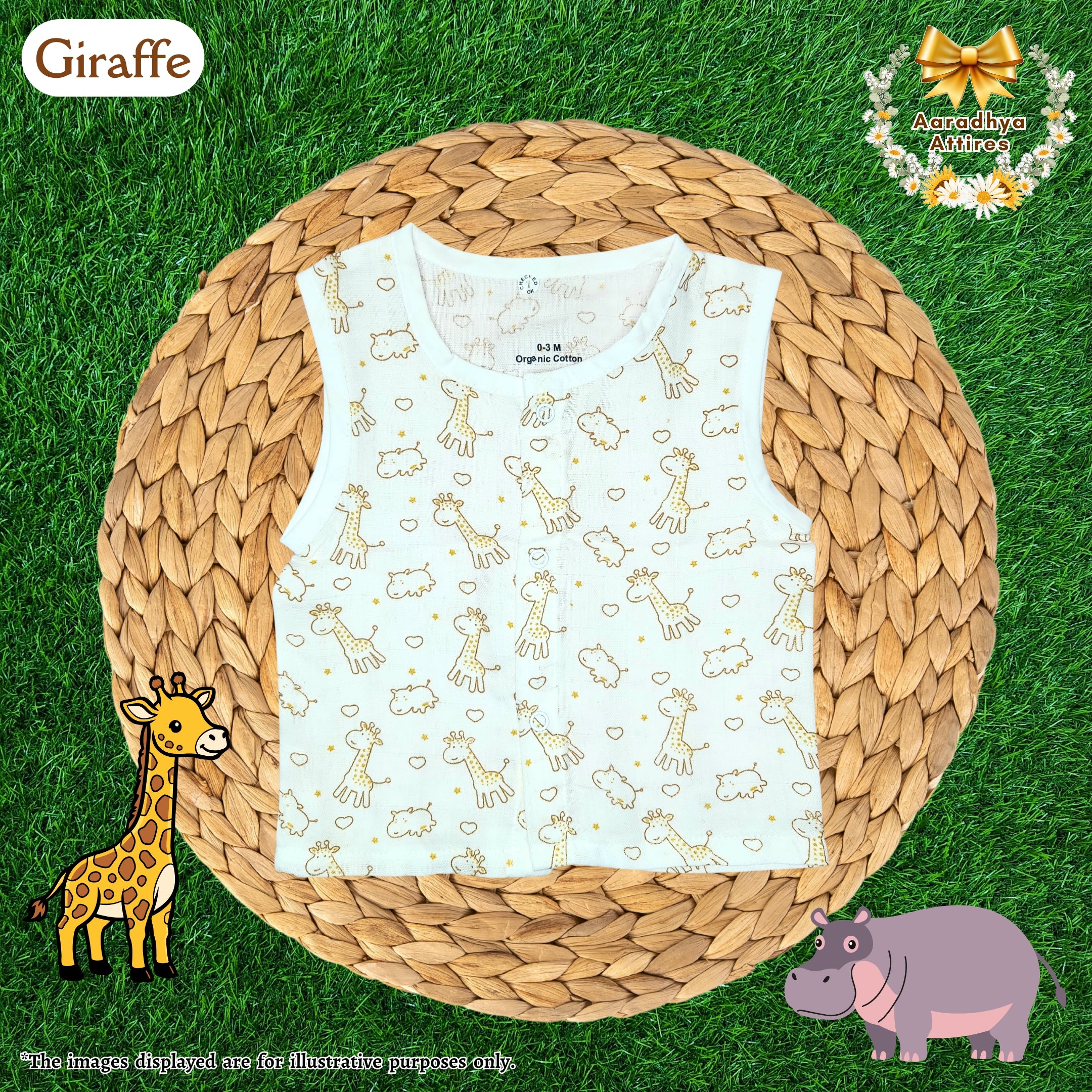 Button Jabla - Giraffe - 0-3 Month