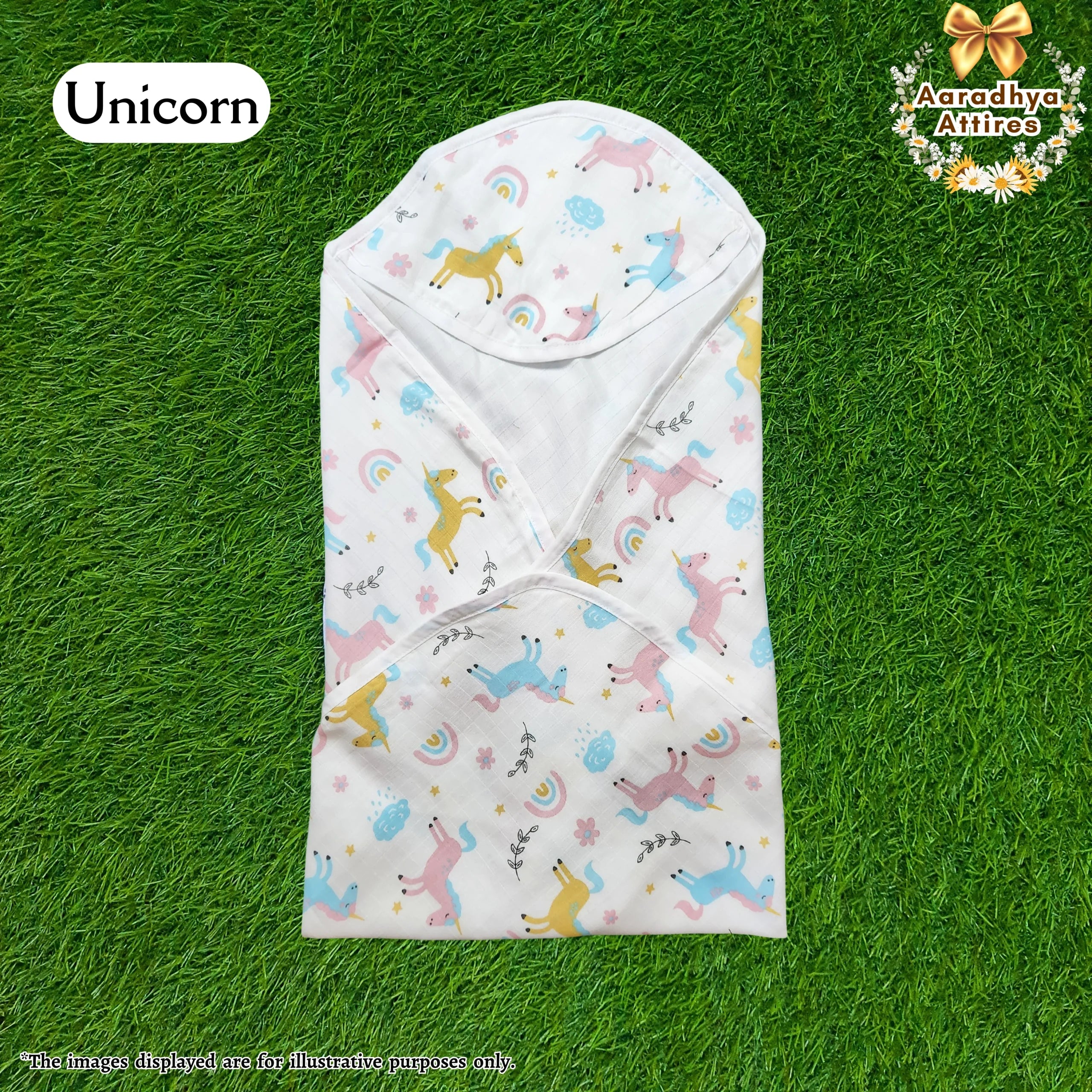 Hooded Towel - Unicorn - 70cm X 70cm