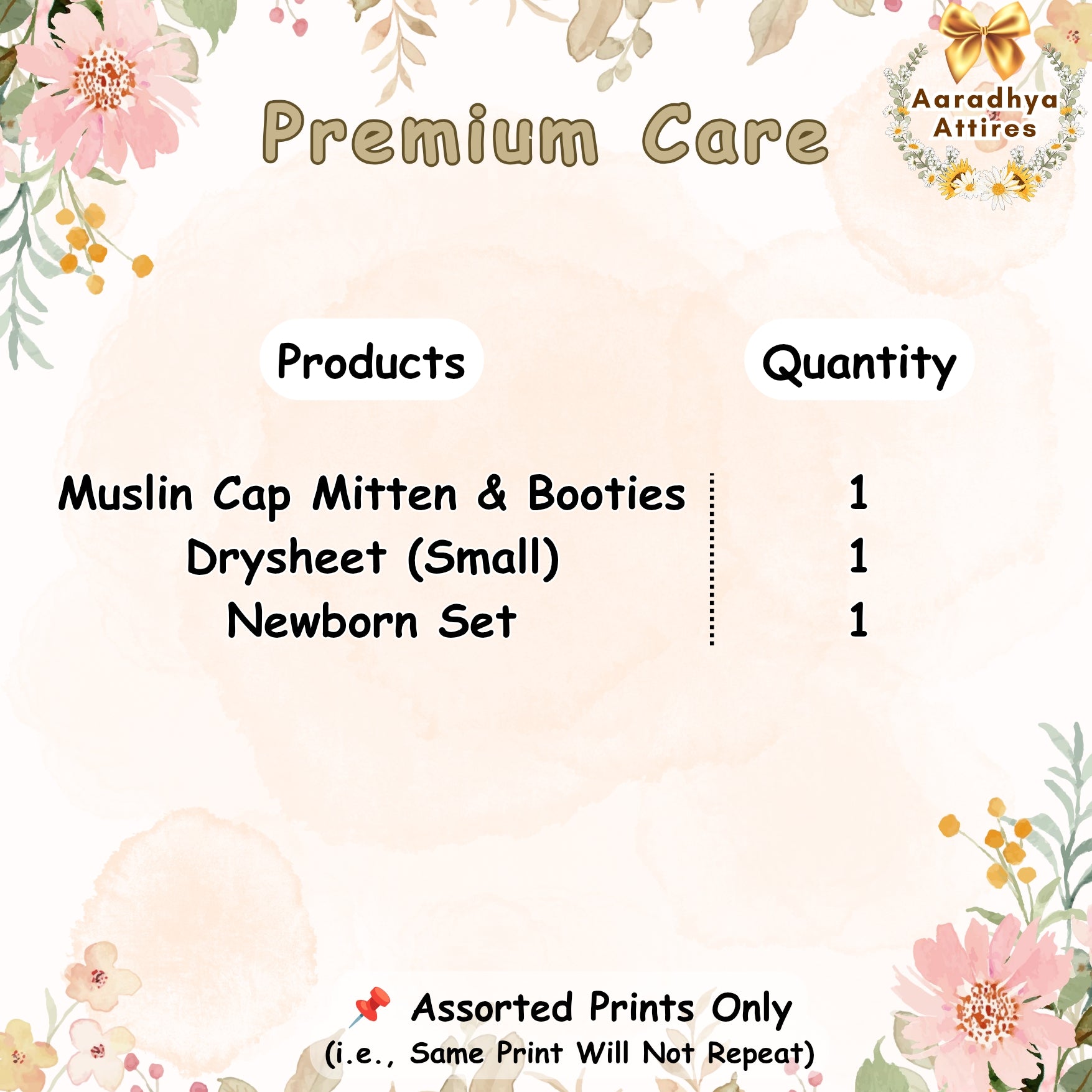 Premium Care Combo - Hospital Bag (32 Products) (Assorted Prints Only)