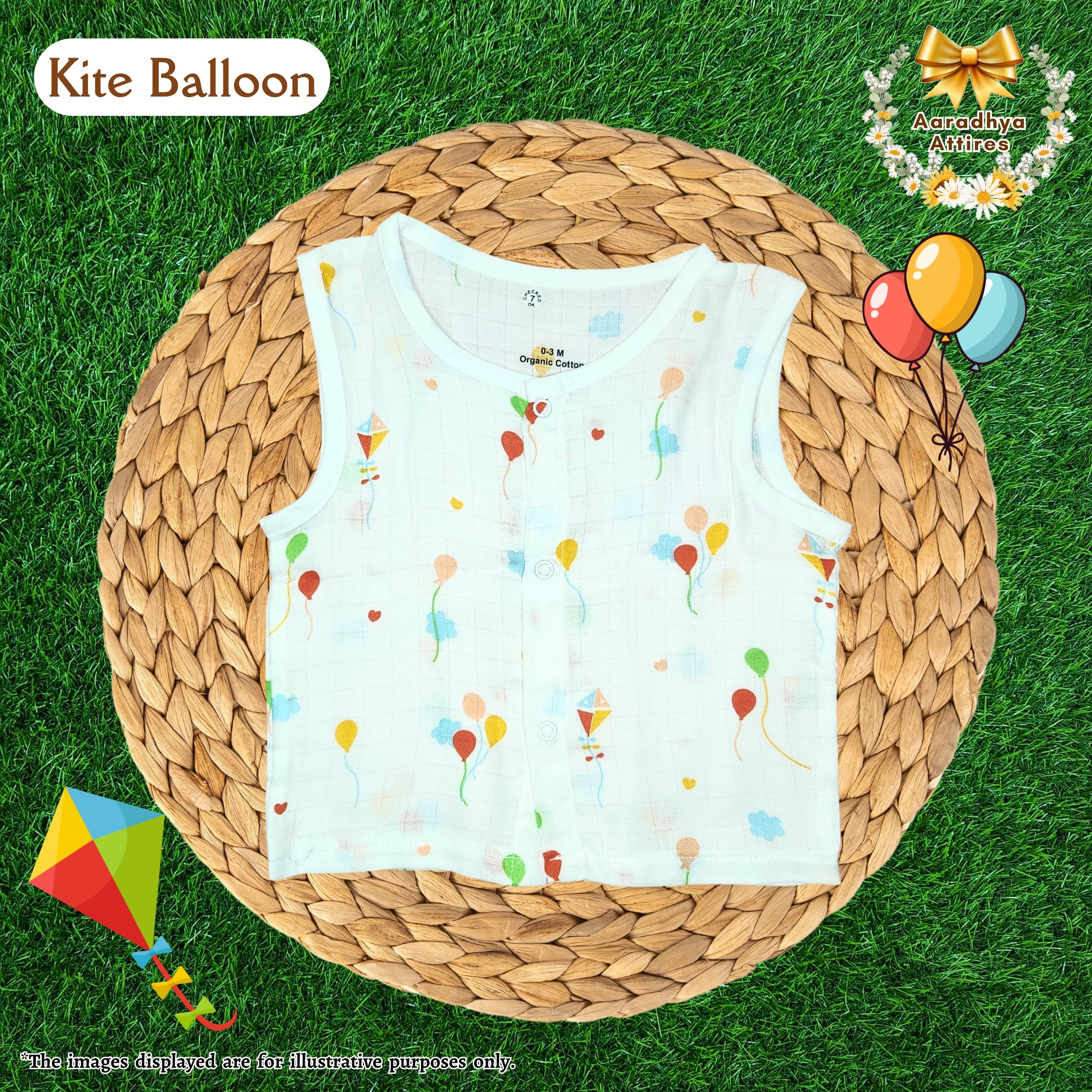 Button Jabla - Kite Balloon - 0-3 Month