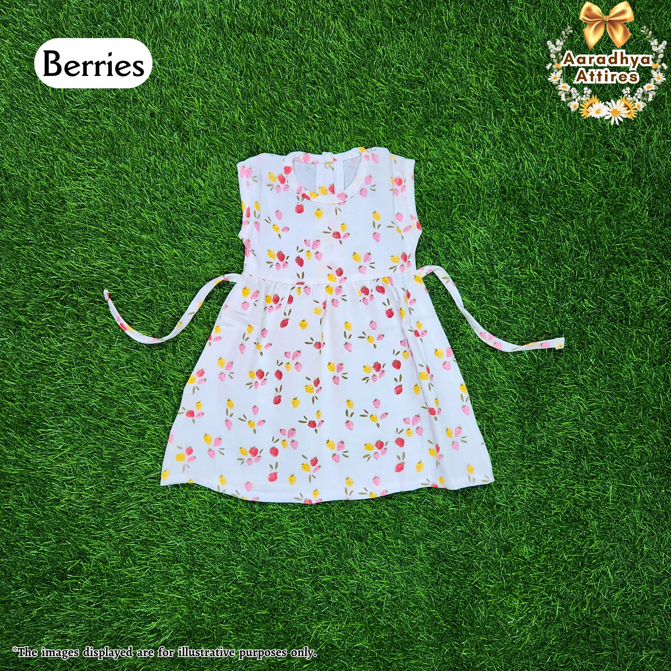 Knot Frock - Berries - 3-6 Month.