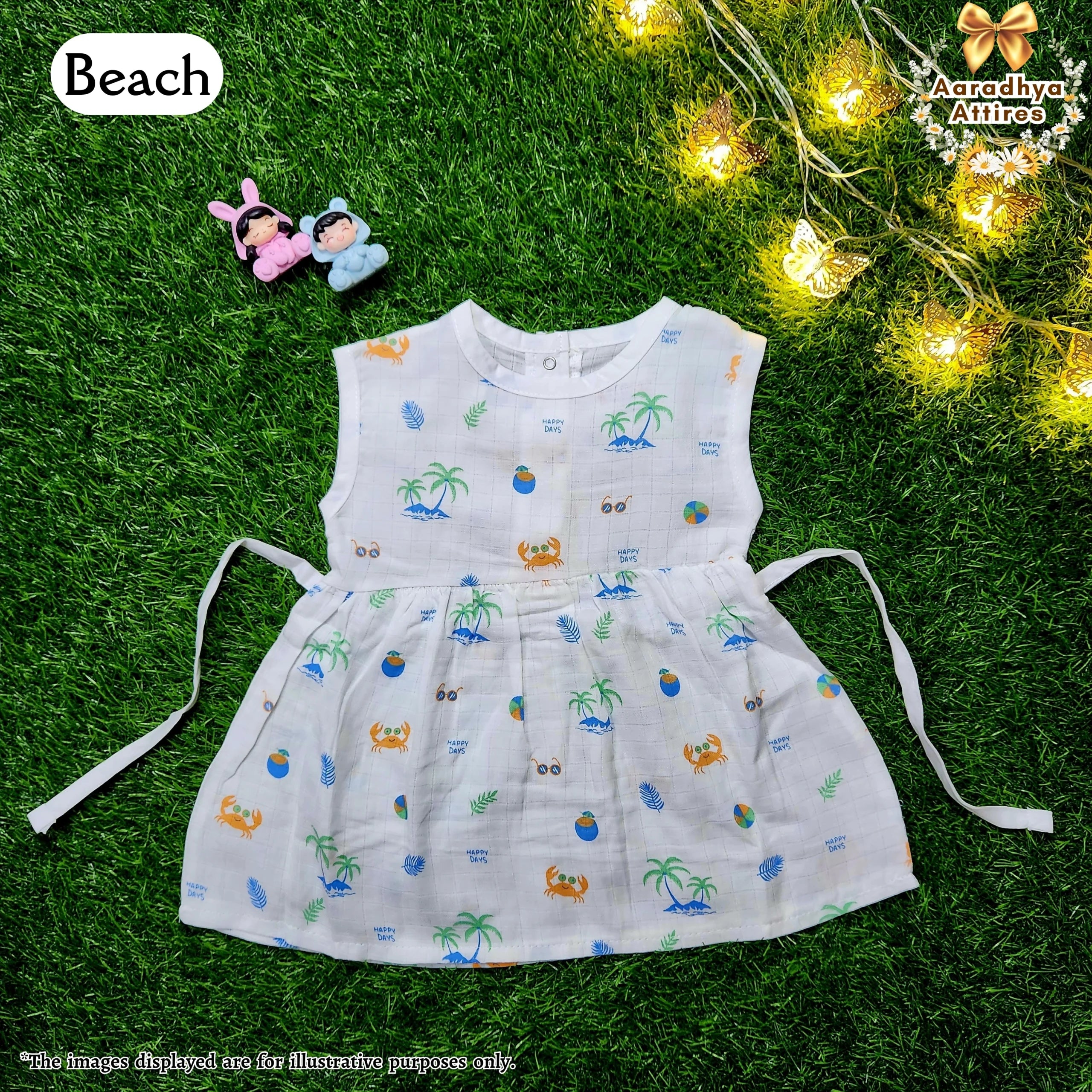 Knot Frock - Beach - 1-2 Years .