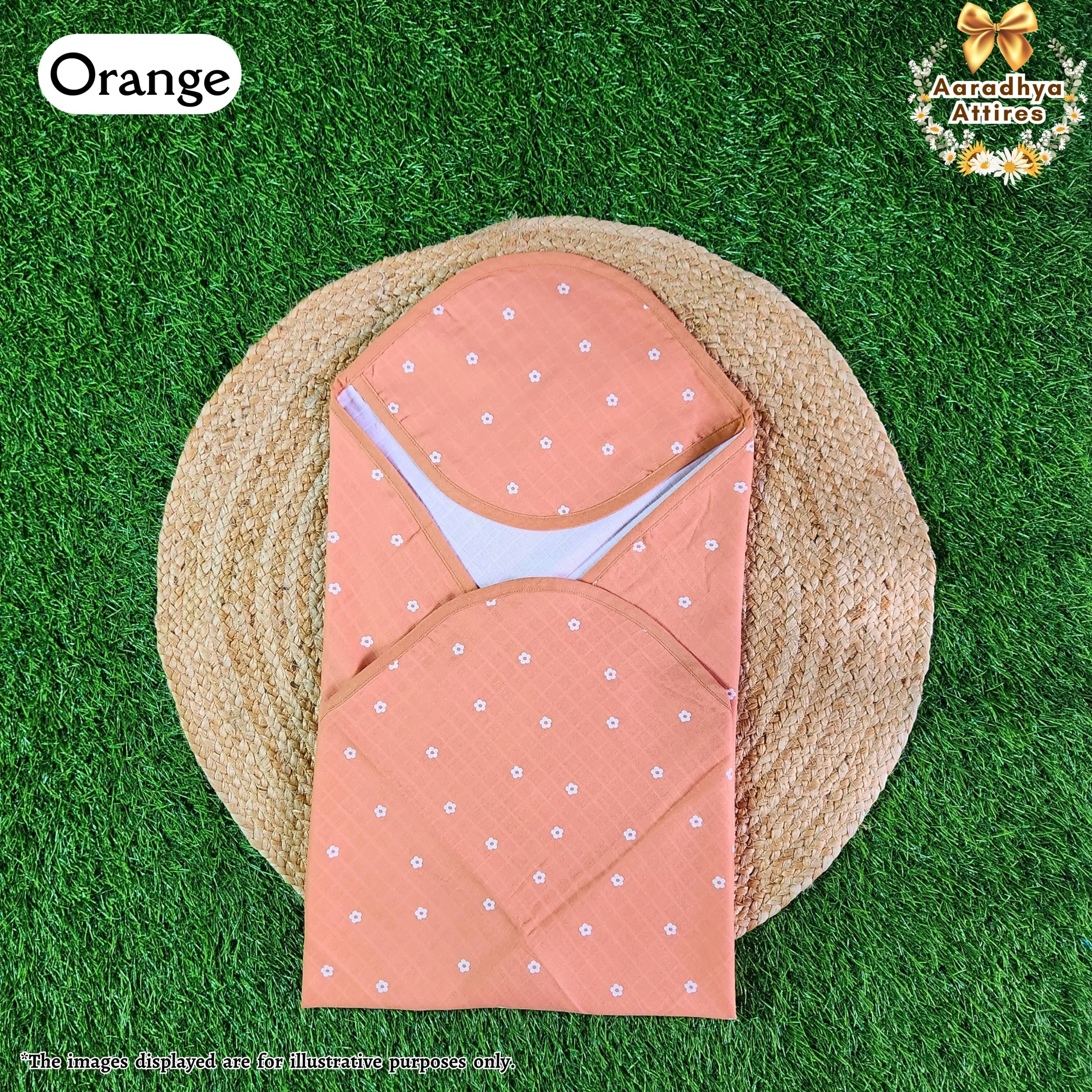 Hooded Towel - Orange - 70cm X 70cm