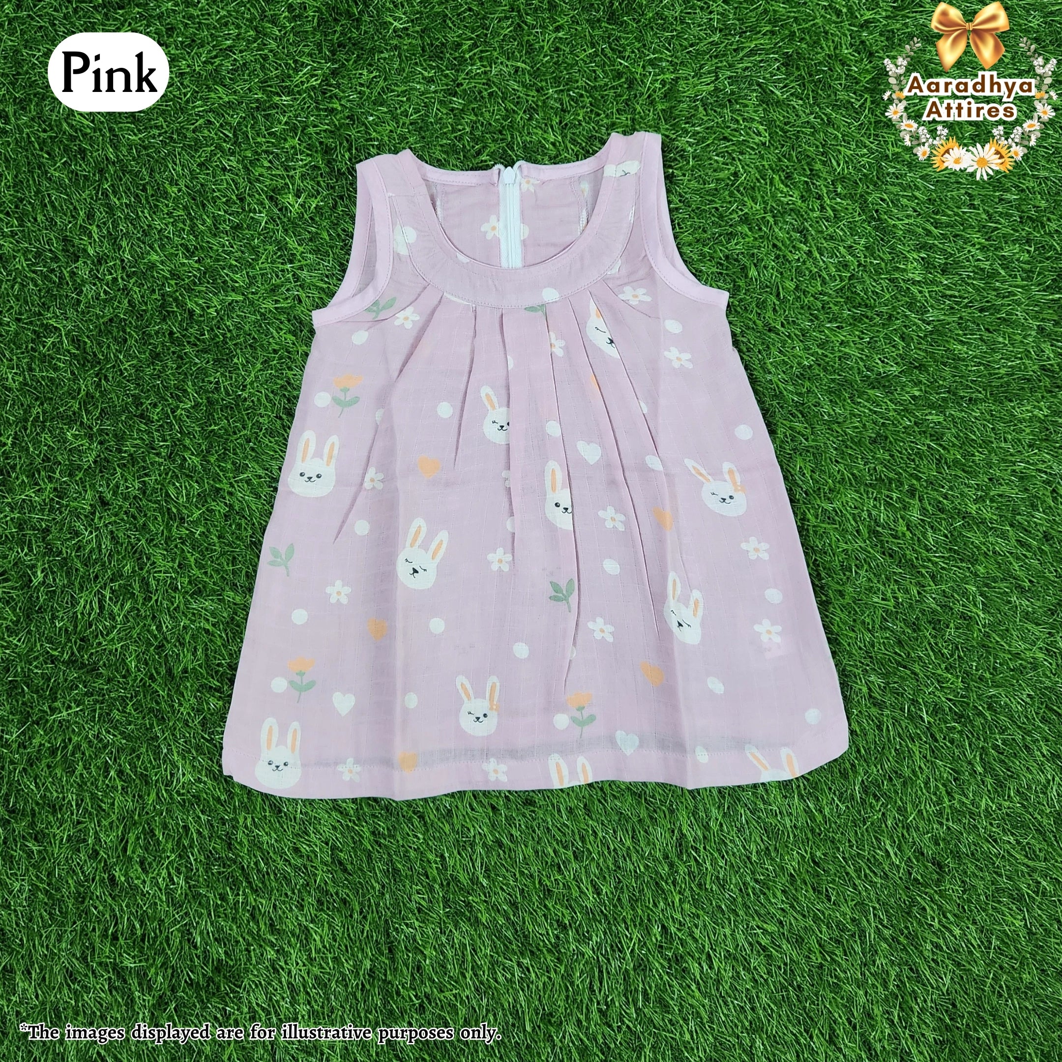 Zip Frock - Pink. (1-2 Years)