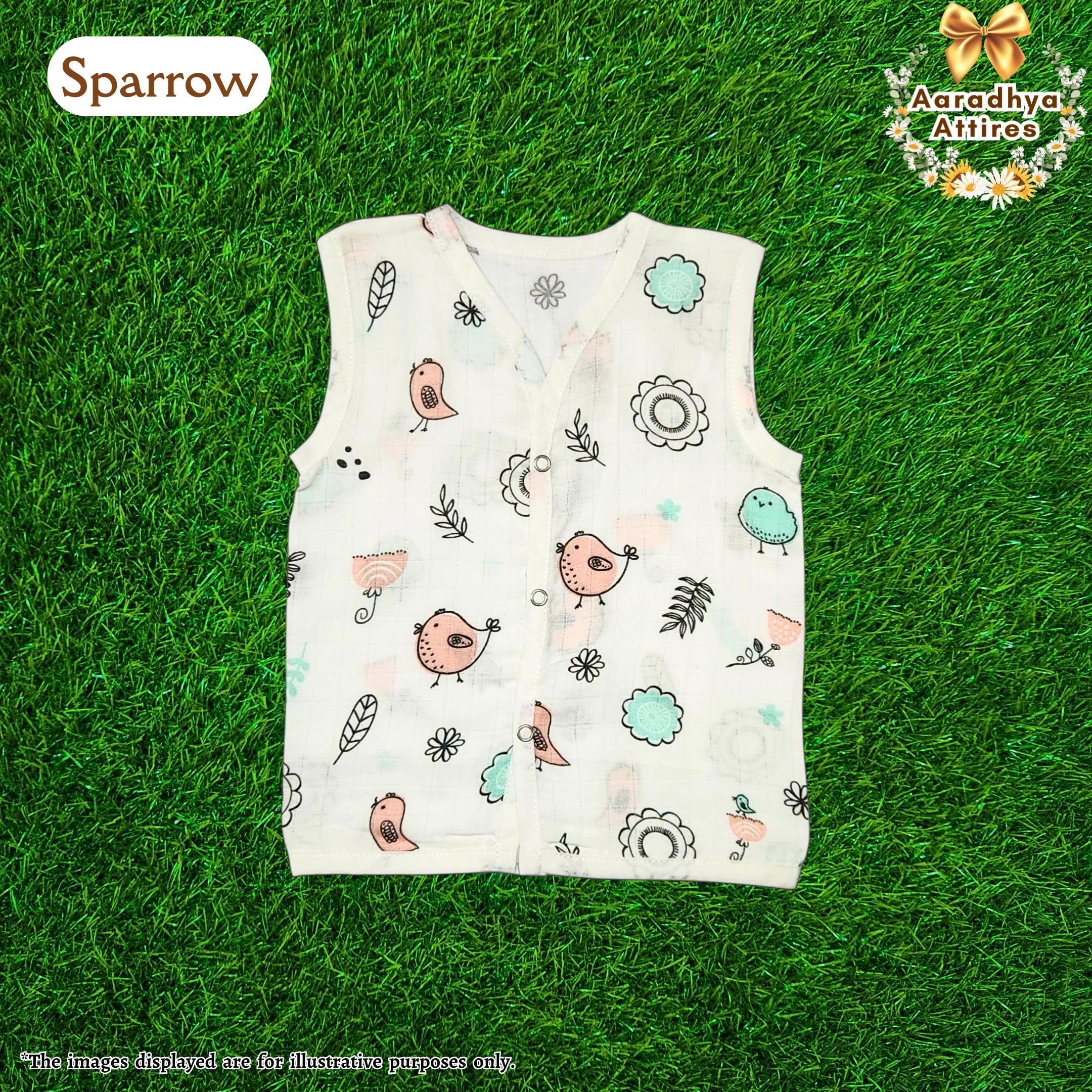 Button Jabla - Sparrow. (Age: 3-6 Month)