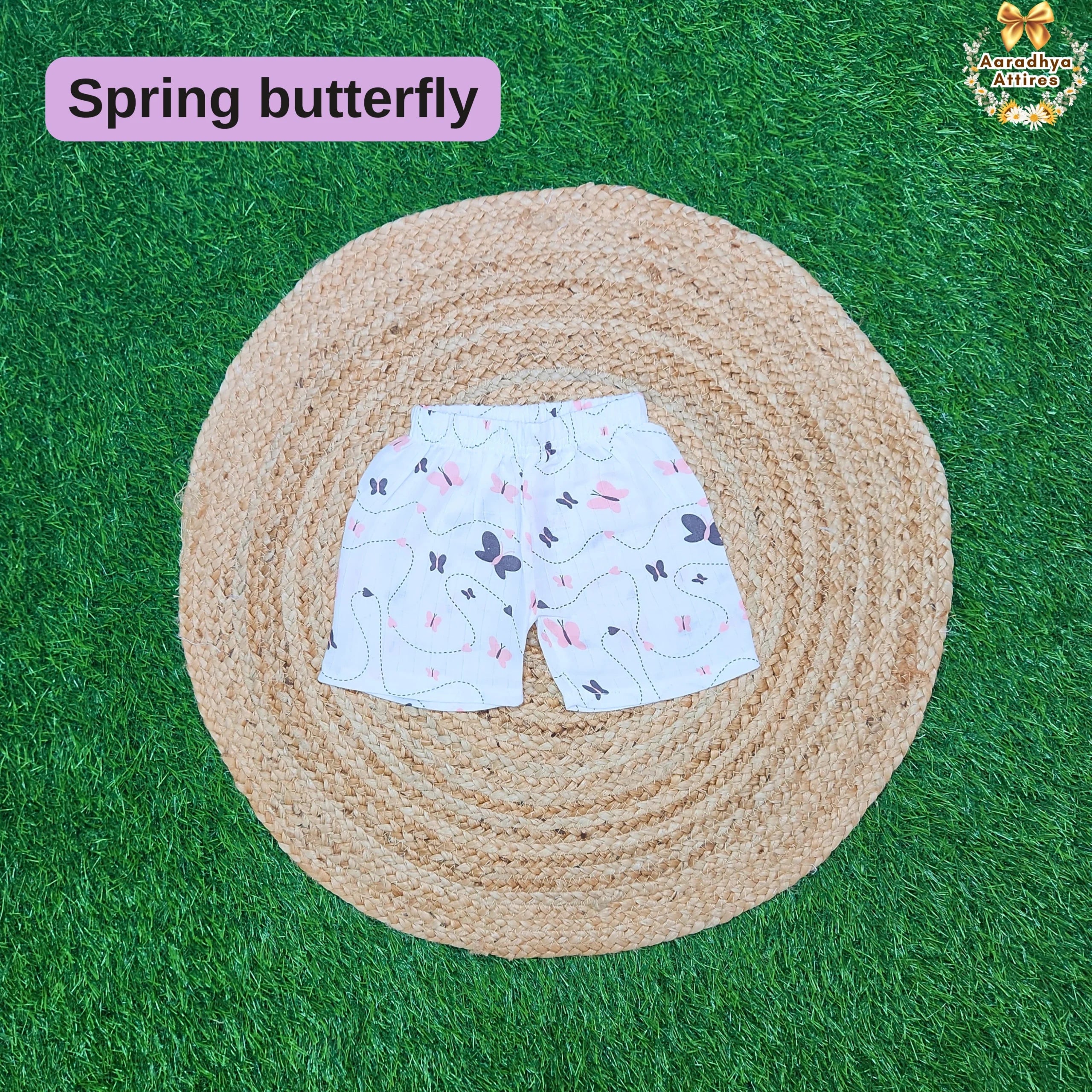 Shorts - Spring Butterfly - 3-6 Month