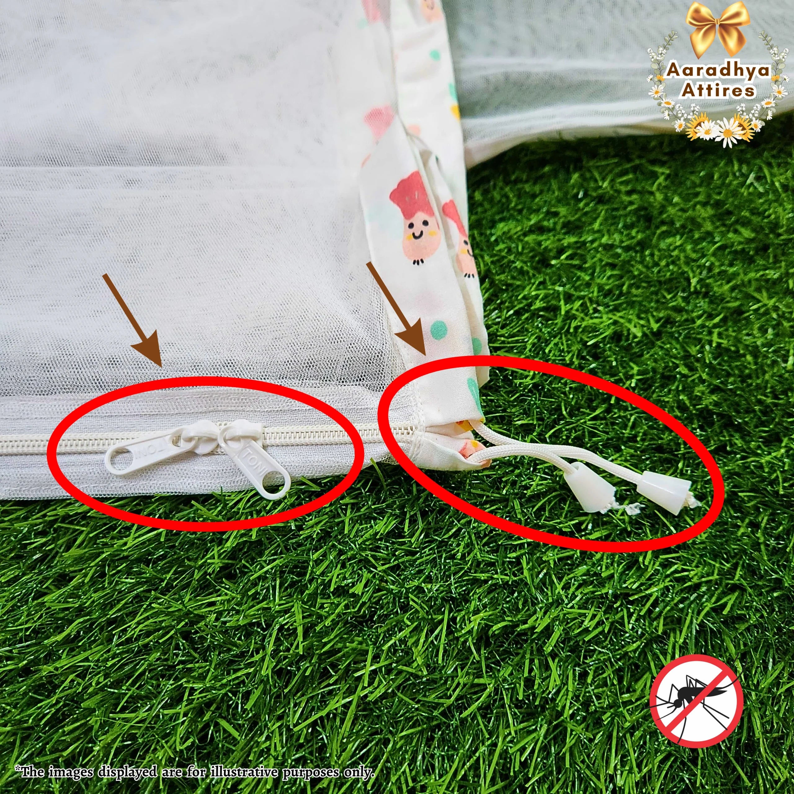 Thottil Mosquito Net - Bean. (Cradle Mosquito Net).