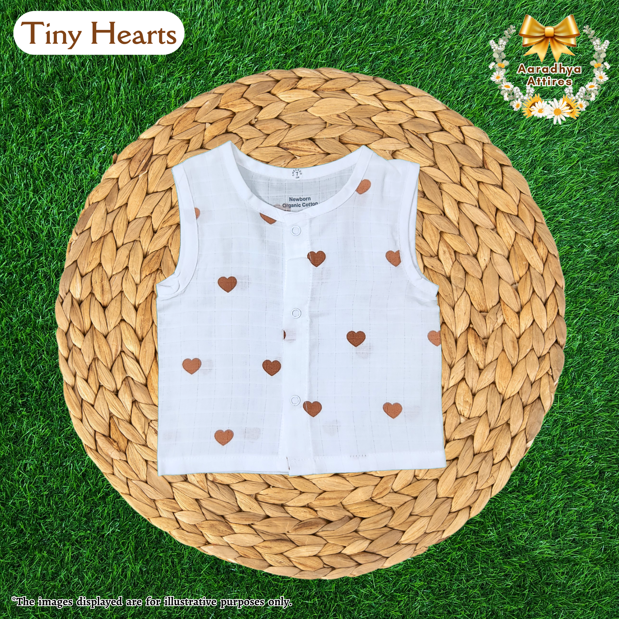 Button Jabla -  Tiny Hearts  - Newborn