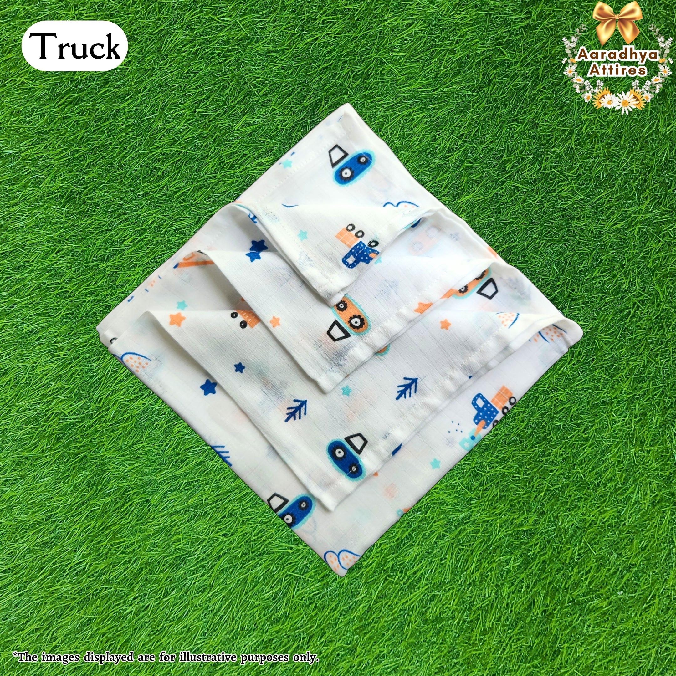 Swaddle - Truck - 100cm X 100cm