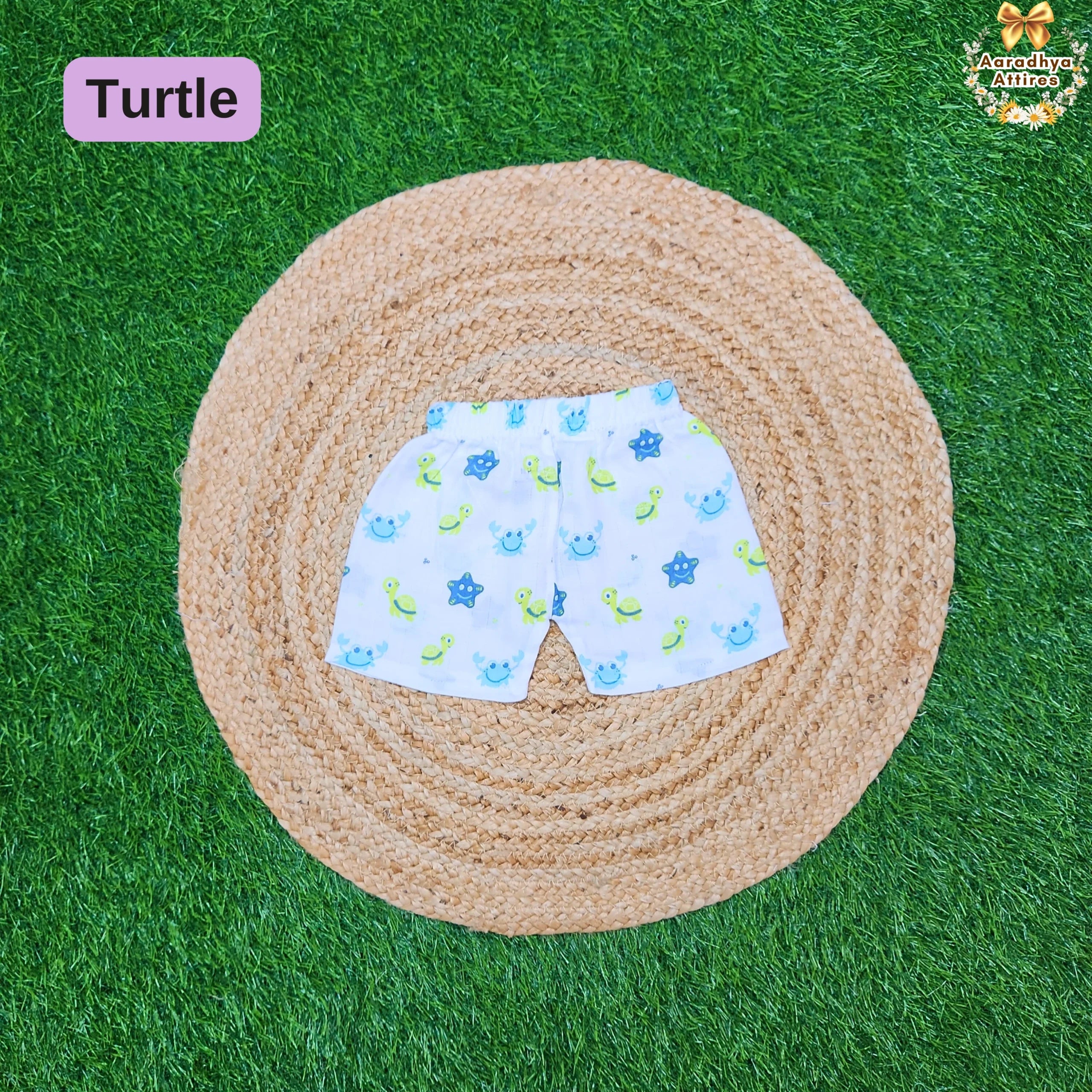 Shorts - Turtle - 0-3 Month