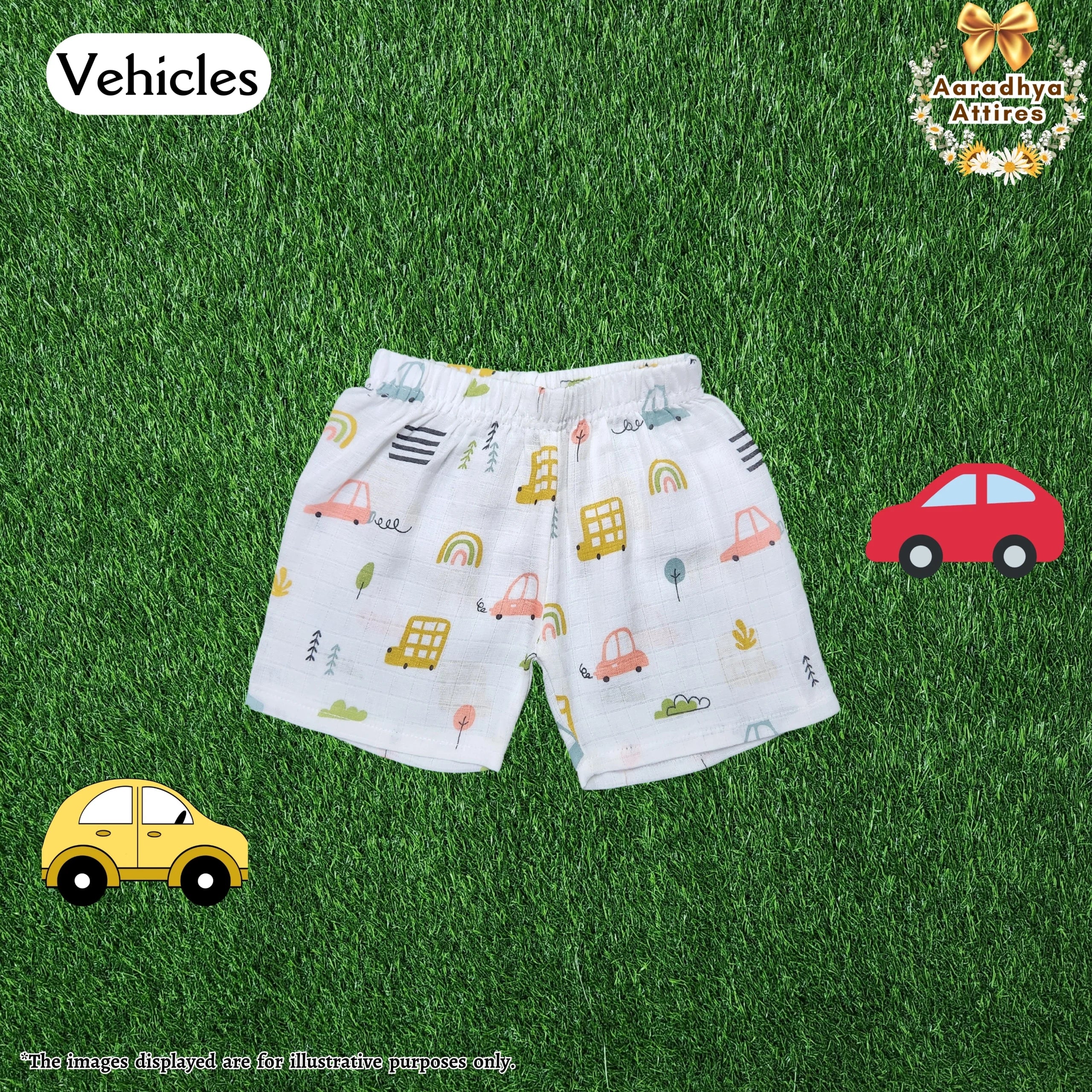 Shorts - Vehicles - 3-6 Month