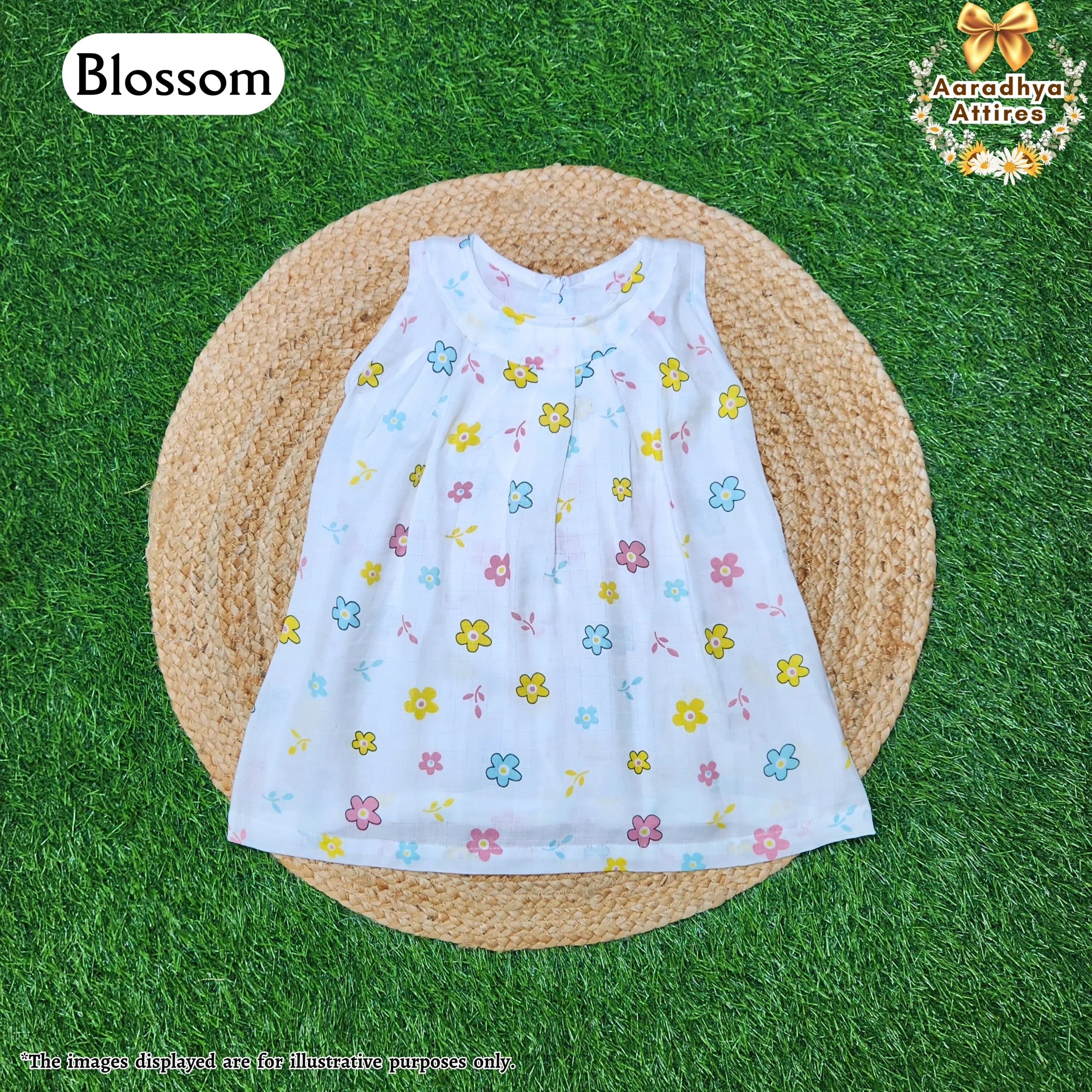 Zip Frock - Blossom - 1-2 Years .