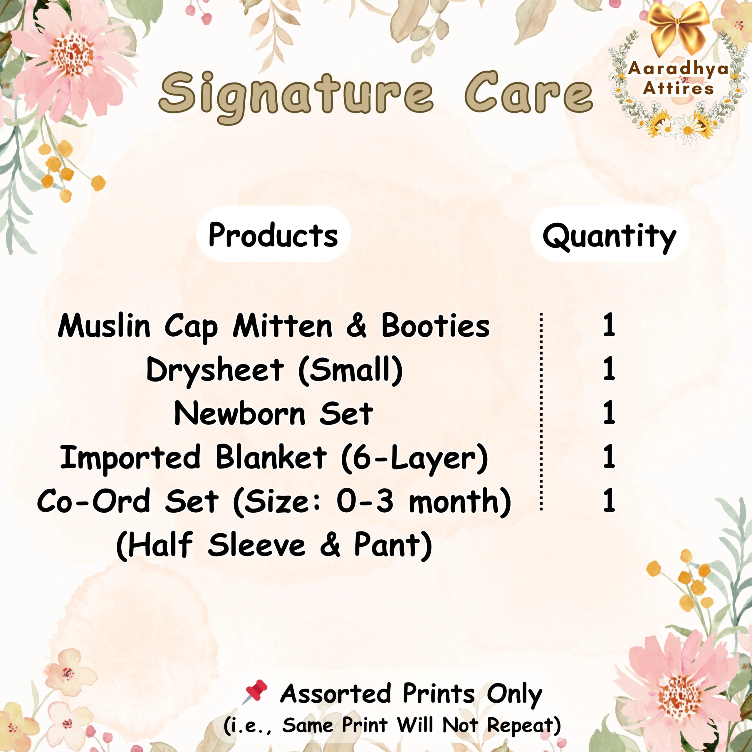 Signature Care Combo - Hospital Bag (34 Products) (Assorted Prints Only)